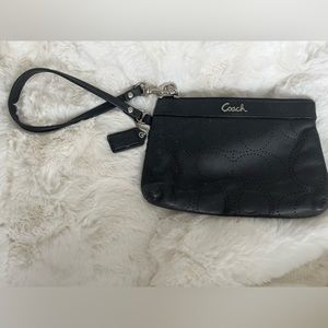 Black Coach Wristlet